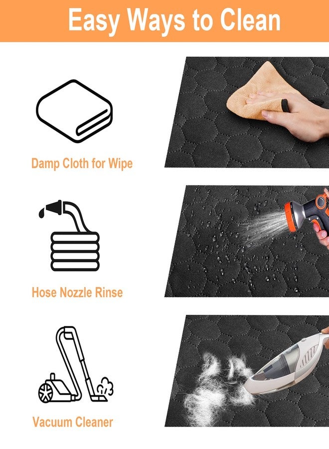 Mancro Dog Car Seat Cover for Back Seat, 2026 Upgraded 600D Heavy Duty Waterproof & Scratch-Resistant Dog Hammock for Car, Back Seat Pet Cover for Dogs with Sedan, Trucks and SUVs, Standard, Black - Image 5